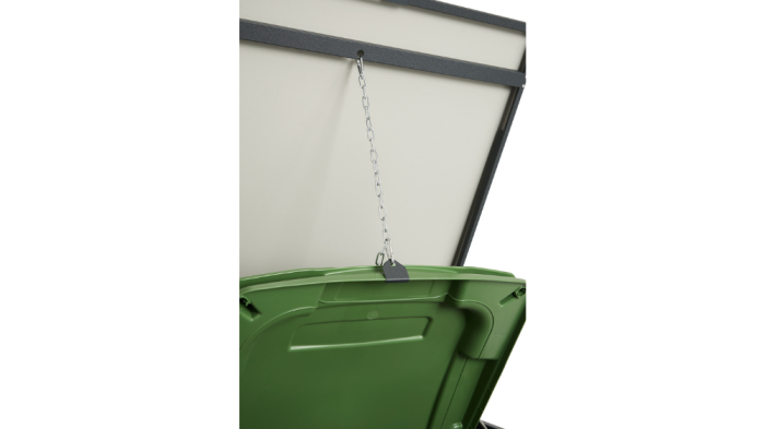 Mülltonnenbox aus Stahl - QBOX 2er 240 L – Bild 2