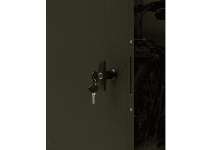 Premium Metall Fahrradgarage für 2 Fahrräder - VeloSafe 2 -  Anthrazit – Bild 5