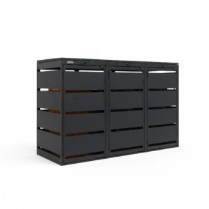 mülltonnenbox 3er 120L anthrazit