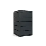 Mülltonnenbox 1er 240L Metall - QBOX - in verschiedenen Farben