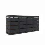 mülltonnenbox 4er 120L anthrazit
