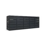 Mülltonnenbox 5er 240L Metall - QBOX - in verschiedenen Farben