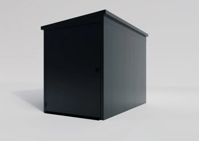 Premium Metall Fahrradgarage für 2 Fahrräder - VeloSafe 2 -  Anthrazit – Bild 3