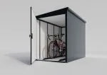 Premium Metall Fahrradgarage für 2 Fahrräder - VeloSafe 2 -  Anthrazit
