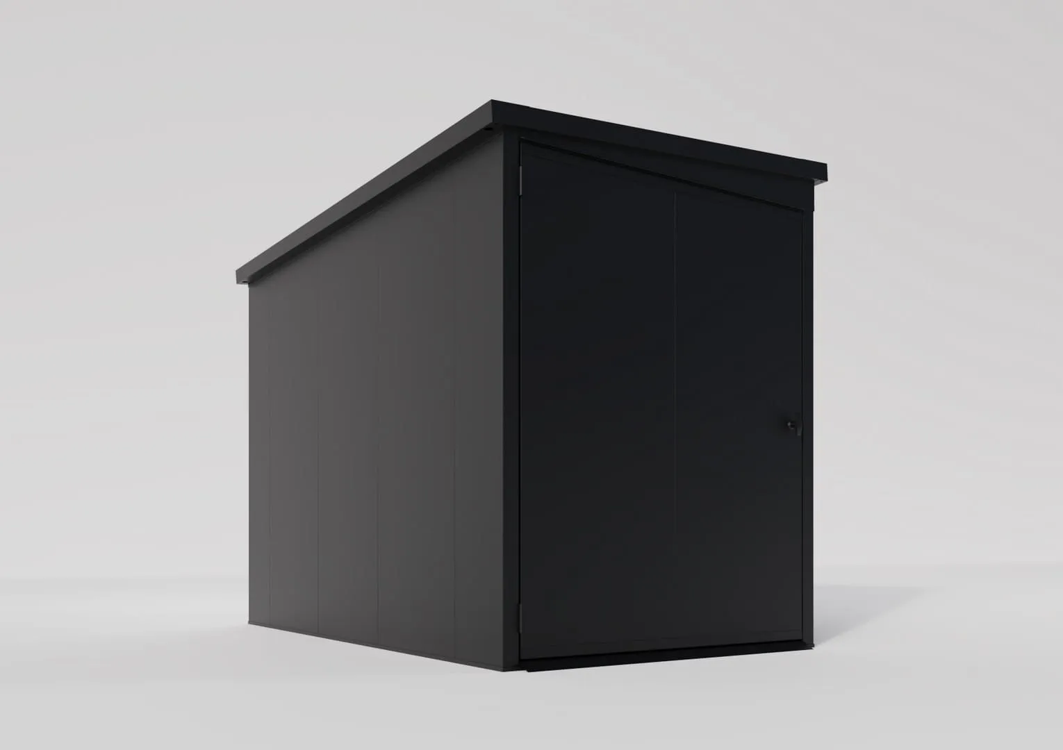 DOMEK_ROWER_9005_1-1 Premium Metall Fahrradgarage für 2 Fahrräder - VeloSafe 2 -  Schwarz – Bild 4