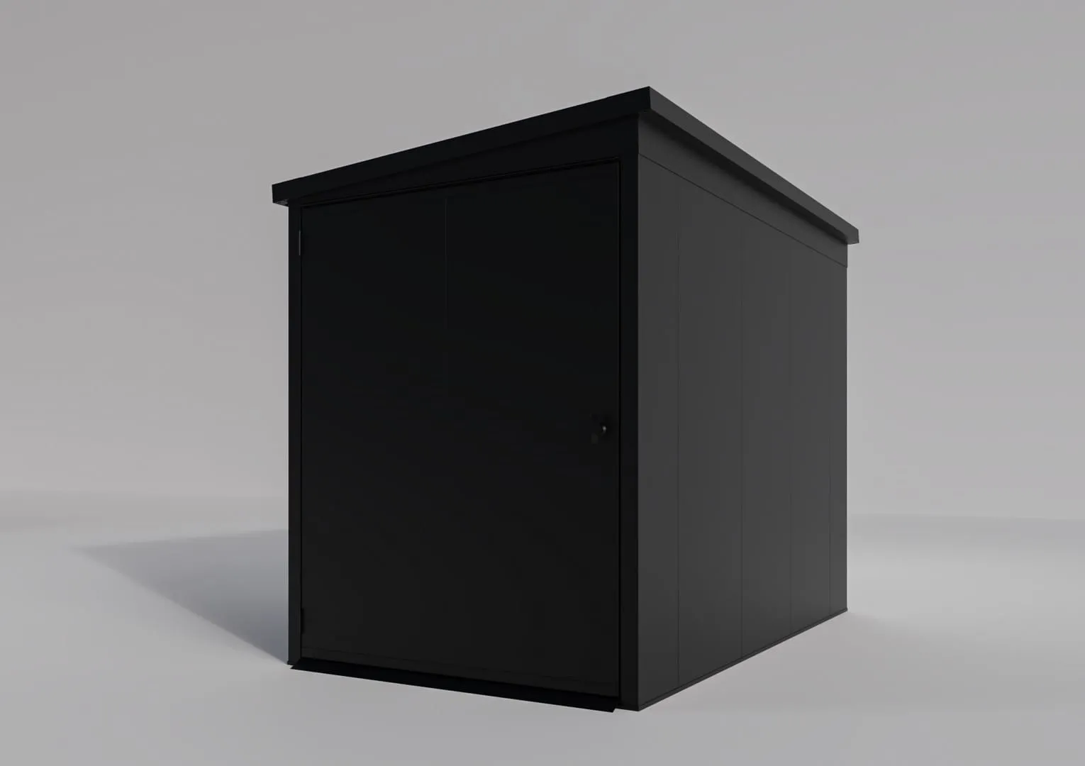 DOMEK_ROWER_9005_2-1 Premium Metall Fahrradgarage für 2 Fahrräder - VeloSafe 2 -  Schwarz – Bild 3