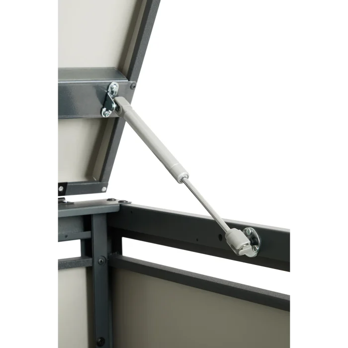 Mülltonnenbox 4er 240L - Stahl Verzinkt - Mülltonnenverkleidung Metall QBOX – Bild 4