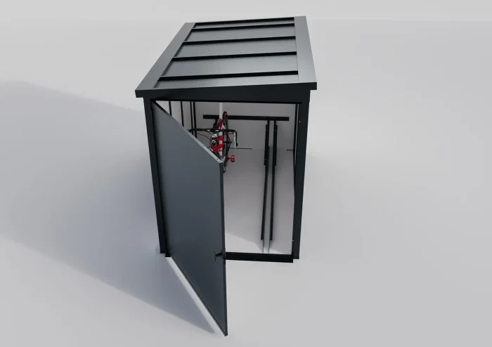Fahrradgarage für 2 Fahrräder aus Stahl - Anthrazit - VeloSafe 2 – Bild 2