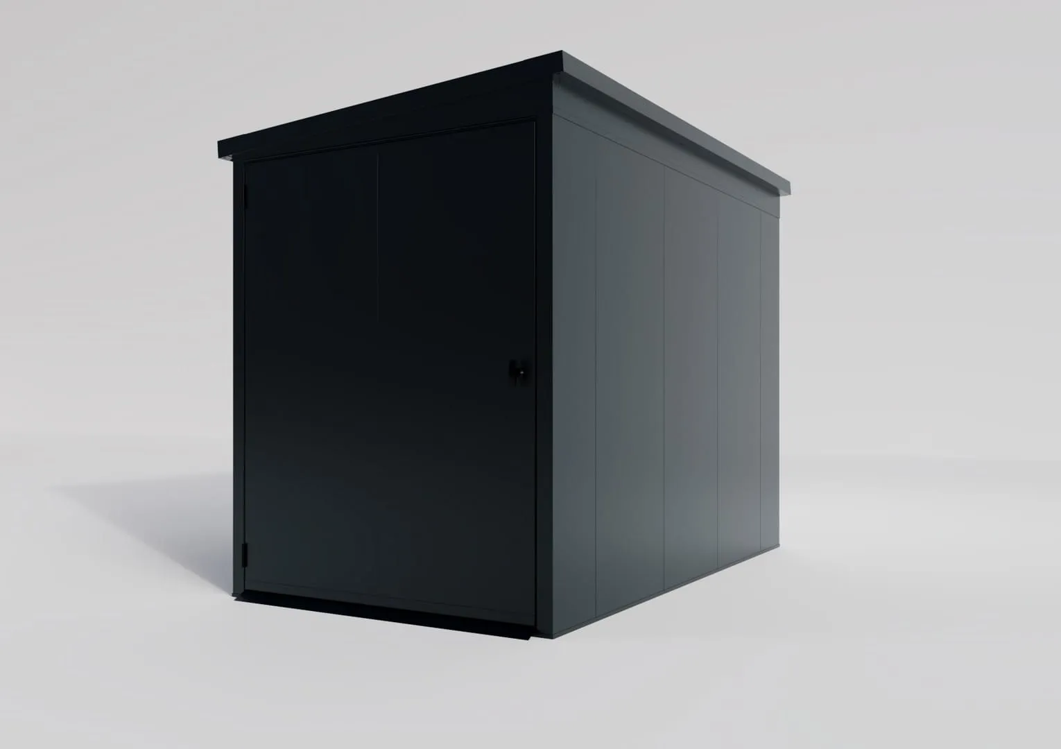 bike-7016-3 Premium Metall Fahrradgarage für 2 Fahrräder - VeloSafe 2 -  Anthrazit – Bild 3