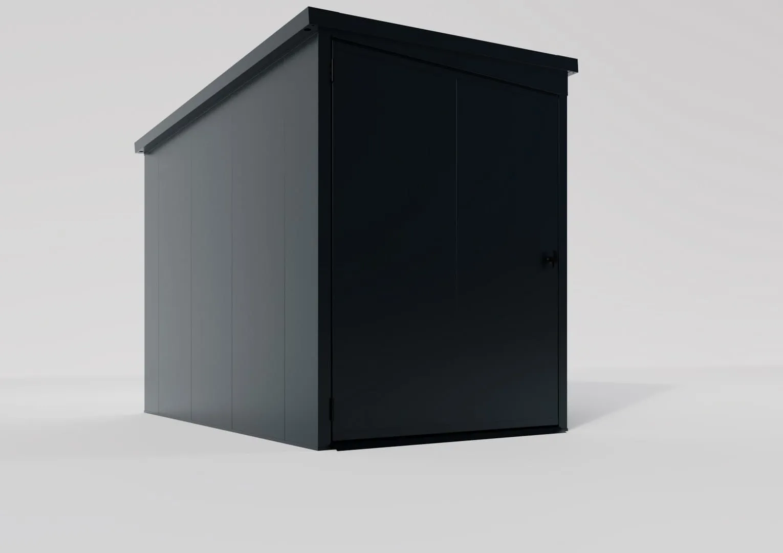 bike-7016-4 Premium Metall Fahrradgarage für 2 Fahrräder - VeloSafe 2 -  Anthrazit – Bild 4