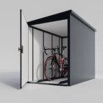 Metall Fahrradgarage für 2 Fahrräder & E-Bikes - VeloSafe 2 - Anthrazit