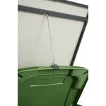 Mülltonnenbox 4er 240L - Stahl Verzinkt - Mülltonnenverkleidung Metall QBOX – Bild 2