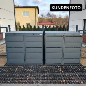 Mülltonnenbox 4er QBOX Hybrid – verschiedene Konfigurationen – Bild 4