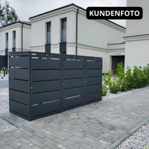 Mülltonnenbox 4er QBOX Hybrid – verschiedene Konfigurationen – Bild 6