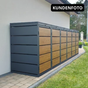 Mülltonnenbox 4er QBOX Hybrid – verschiedene Konfigurationen – Bild 9