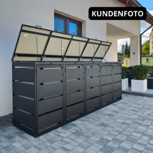 Mülltonnenbox 4er QBOX Hybrid – verschiedene Konfigurationen – Bild 8