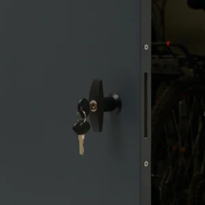 Metall Fahrradgarage für 2 Fahrräder & E-Bikes - VeloSafe 2 - Anthrazit – Bild 5