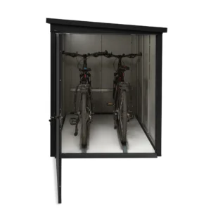 Metall Fahrradgarage für 2 Fahrräder & E-Bikes - VeloSafe 2 - Schwarz – Bild 4