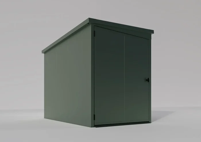 Fahrradgarage für 2 Fahrräder aus Stahl - Grün - VeloSafe 2 – Bild 3