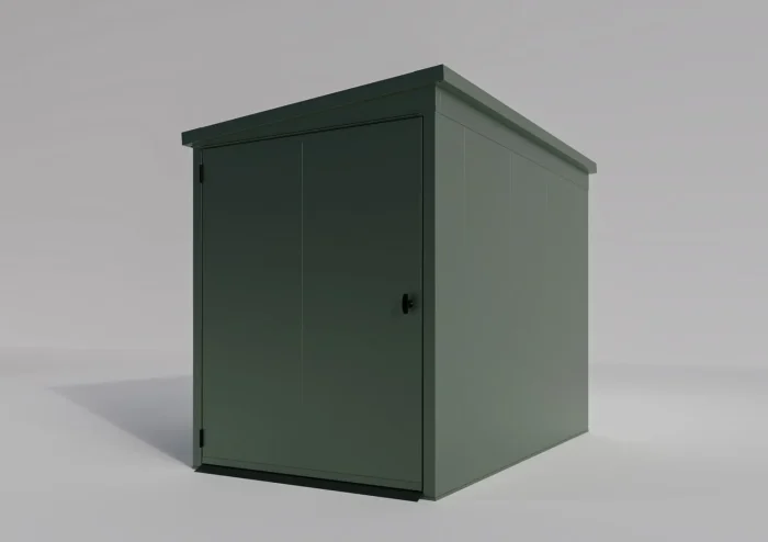 Fahrradgarage für 2 Fahrräder aus Stahl - Grün - VeloSafe 2 – Bild 4