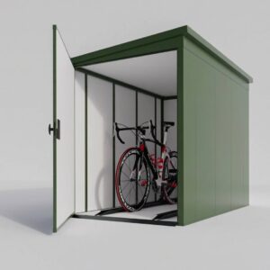 Metall Fahrradgarage für 2 Fahrräder & E-Bikes - VeloSafe 2 - Grün