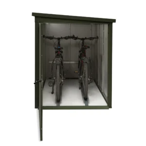 Metall Fahrradgarage für 2 Fahrräder & E-Bikes - VeloSafe 2 - Grün – Bild 4