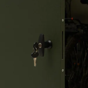 Metall Fahrradgarage für 2 Fahrräder & E-Bikes - VeloSafe 2 - Grün – Bild 5