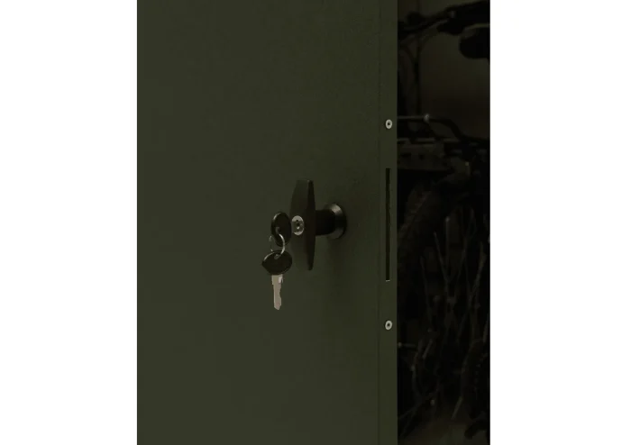 Fahrradgarage für 2 Fahrräder aus Stahl - Silber - VeloSafe 2 – Bild 8