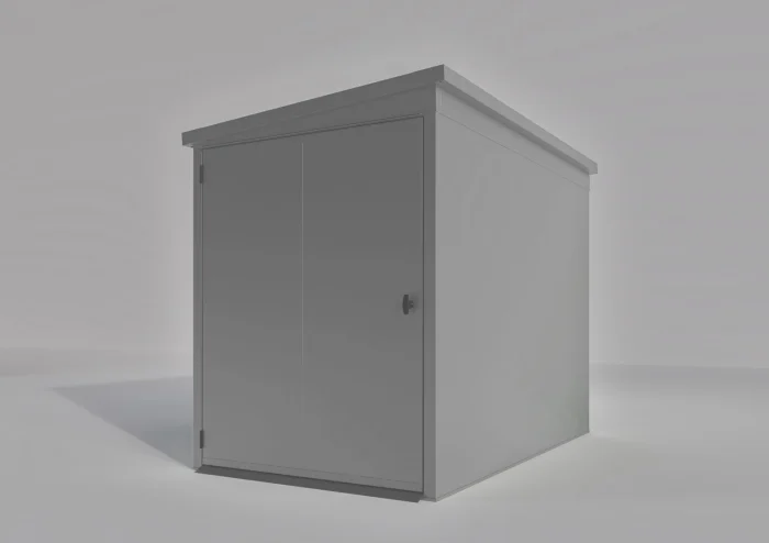 Fahrradgarage für 2 Fahrräder aus Stahl - Silber - VeloSafe 2 – Bild 3