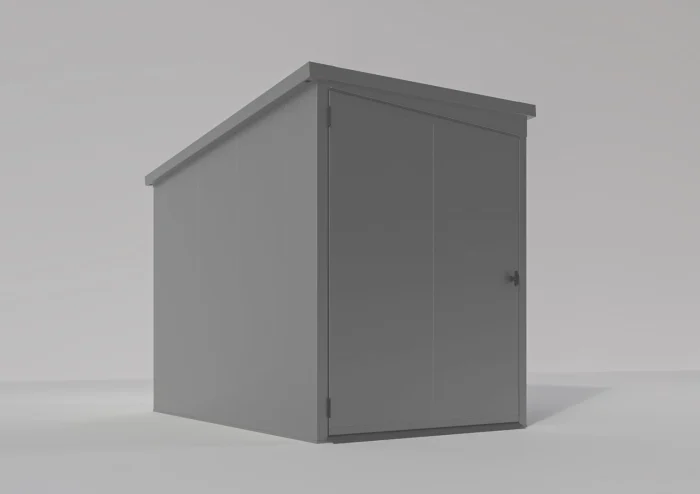 Fahrradgarage für 2 Fahrräder aus Stahl - Silber - VeloSafe 2 – Bild 4