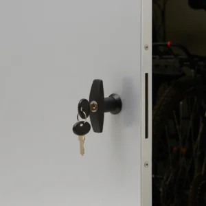 Metall Fahrradgarage für 2 Fahrräder & E-Bikes - VeloSafe 2 - Silber – Bild 5