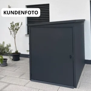 Metall Fahrradgarage für 2 Fahrräder & E-Bikes - VeloSafe 2 - Anthrazit – Bild 9