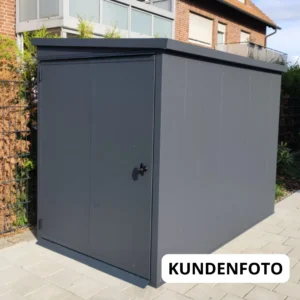 Metall Fahrradgarage für 2 Fahrräder & E-Bikes - VeloSafe 2 - Anthrazit – Bild 12