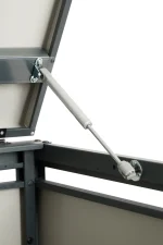 Mülltonnenbox Metall - QBOX 2er 120 L - Gold Oak – Bild 7