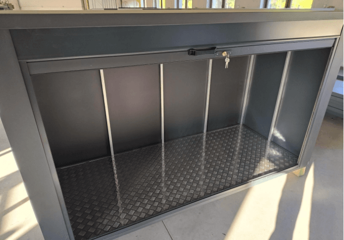 4er Fahrradbox - VeloSafe Max - Fahrradgarage - Anthrazit – Bild 2