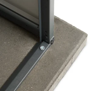Mülltonnenbox mit Pflanzdach 6er 120L  - Metall - QBOX Flower – Bild 8