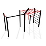 KraftZone Medium I - Calisthenics Anlage für Garten – Bild 3