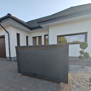 Metall Fahrradbox - XXL Gartenbox H135 für Garten – Anthrazit – Bild 4