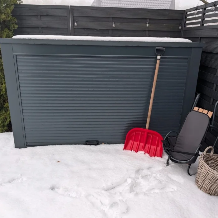 Universell Rollladenbox für Garten - Gartenbox MP225 - Schwarz – Bild 5