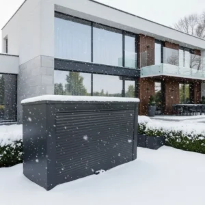 Metall Fahrradbox - XXL Gartenbox H135 für Garten – Anthrazit – Bild 3