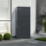 Metall-Paketbox XXL Deluxe für Zuhause mit Gravur – Schwarz – Bild 4