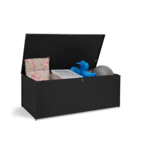 Metall Gartenbox - Aufbewahrungsbox - Schwarz – Bild 2