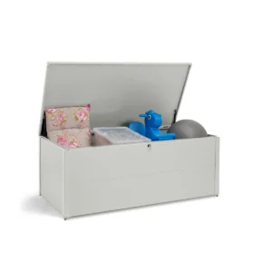 Metall Gartenbox - Aufbewahrungsbox - Weiß – Bild 2