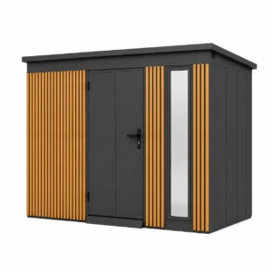 Gerätehaus Toolshed Premium - 2,86 x 2,86 m - mit Lamellen – Bild 15