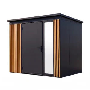 Gerätehaus Toolshed EDGE - 2,36 x 1,36 m - Anthrazit mit Lamellen – Bild 15
