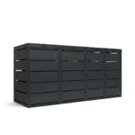 Mülltonnenbox 4er QBOX Hybrid – verschiedene Konfigurationen