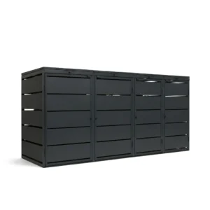 Mülltonnenbox 4er QBOX Hybrid – verschiedene Konfigurationen